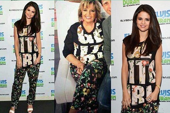 selena gomez María Teresa Campos y Selena Gomez lucen el mismo modelito