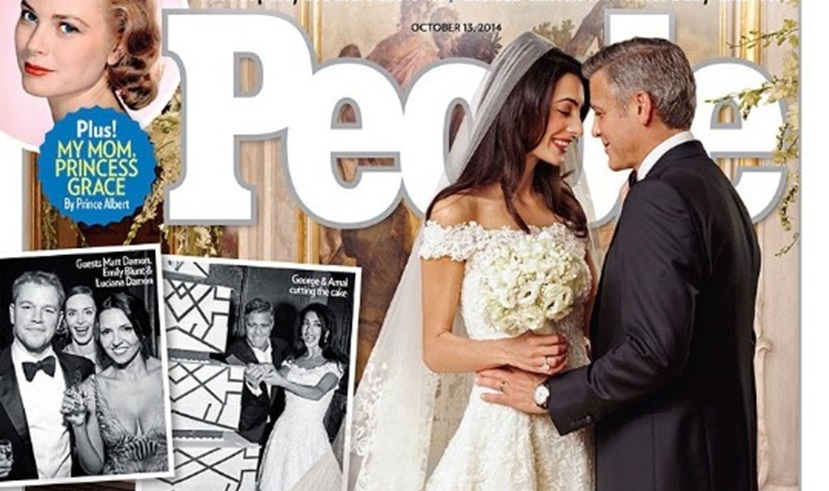 George Clooney 2 La exclusiva boda George Clooney y Amal Alamuddin en ¡Hola! y People