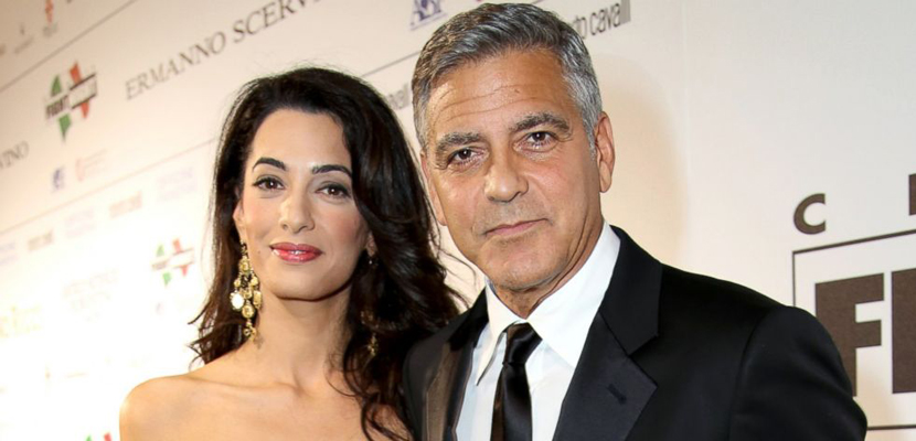 George Clooney y Amal Alamuddin George Clooney y Amal Alamuddin siguen de celebración