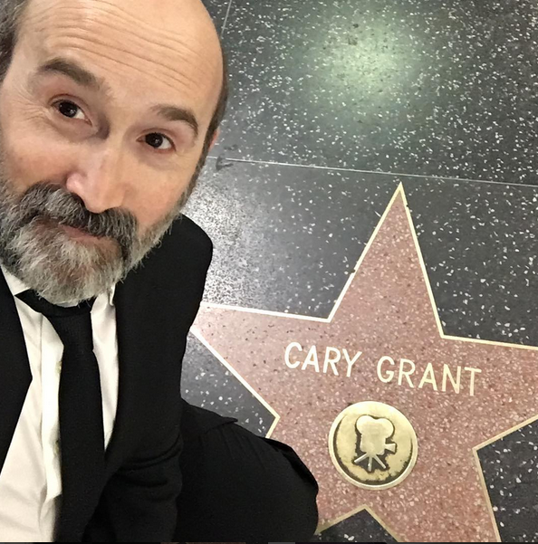 el selfie de javier camara junto a la estrella de cary grant El selfie de Javier Cámara junto a la estrella de Cary Grant
